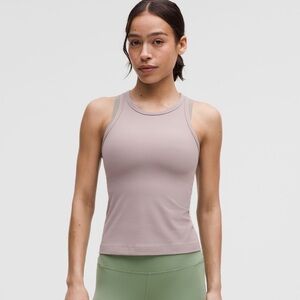 Lululemon Align Waist Length Racerback, Washed Grey, Size 14